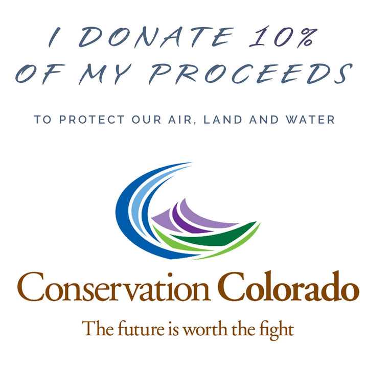 As a green, eco-friendly, sustainable handmade jewelry business, Earth Song Jewelry Donate 10% to Conservation Colorado to protect our environment
