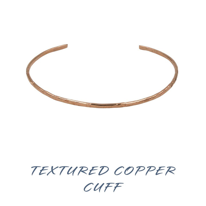 Earth Song Jewelry ~ Handmade textured copper bangle cuffs