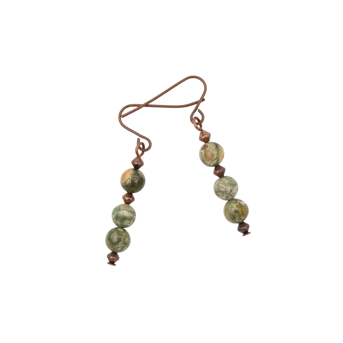 Handmade Copper Rainforest Earrings Shop Online at Earth Song