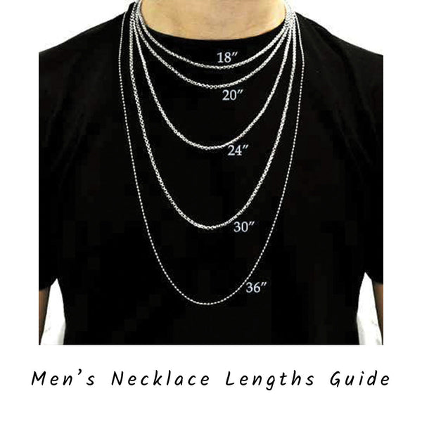 Men's Necklace Lengths - How To Find A Perfect Fit! - Earth Song Jewelry