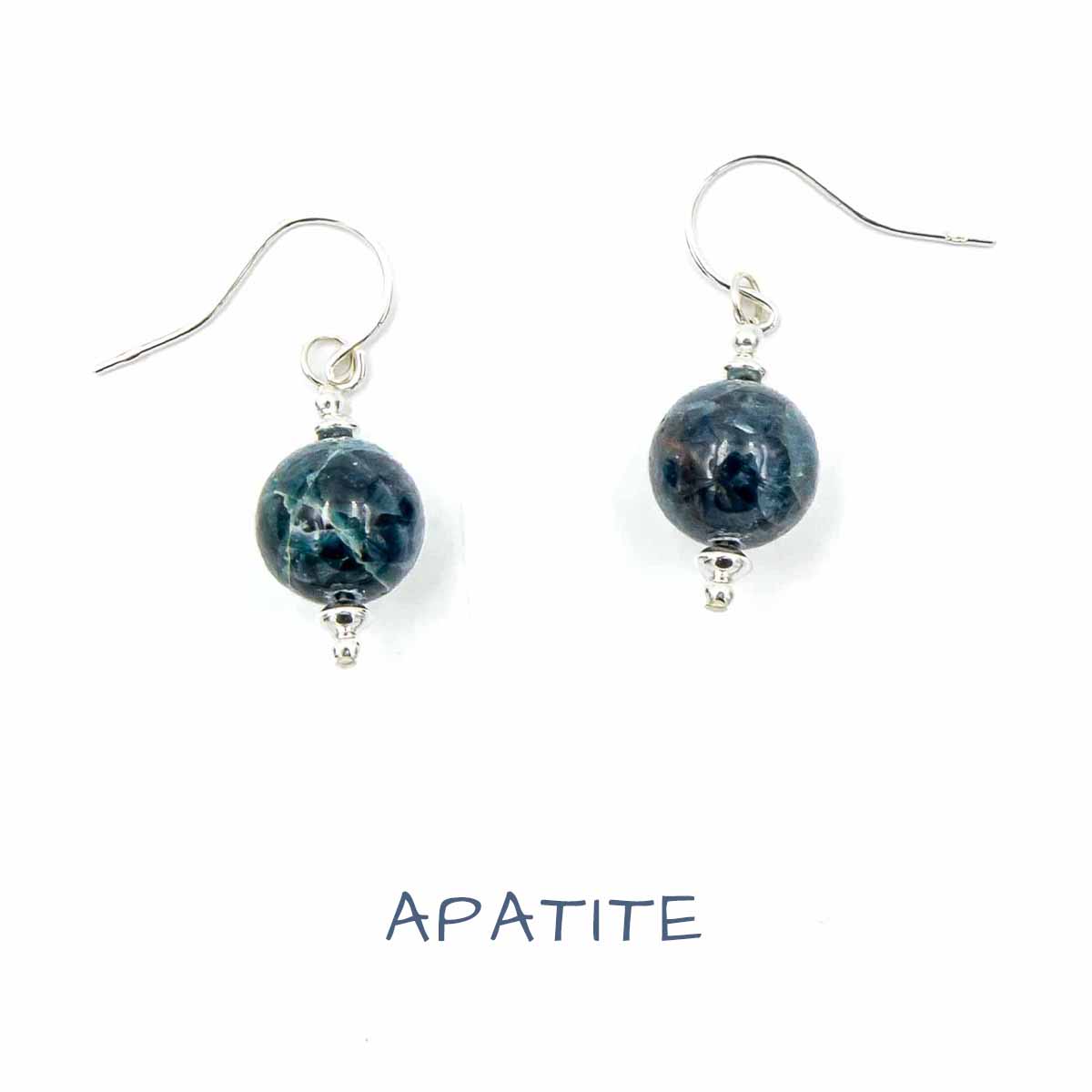 Earth Song Jewelry handmade Apatite natural stone necklace & earrings Collection