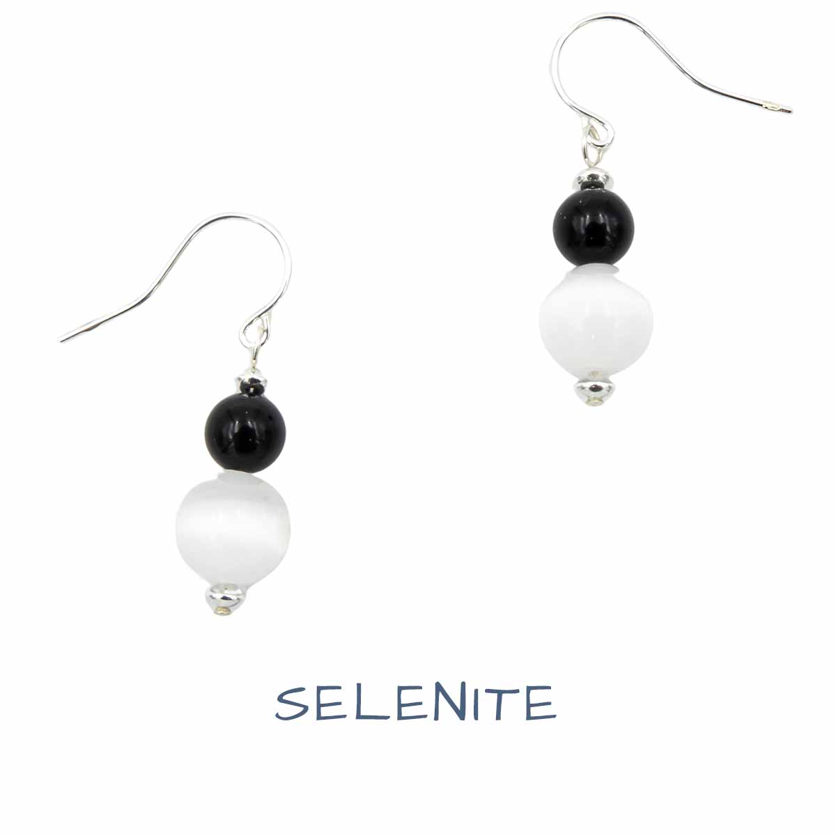 Earth Song Jewelry Handmade Selenite Stone Necklace & Earrings Jewelry Collection