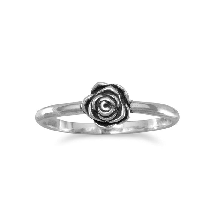 Earth Song Jewelry Small Oxidized Rose Ring