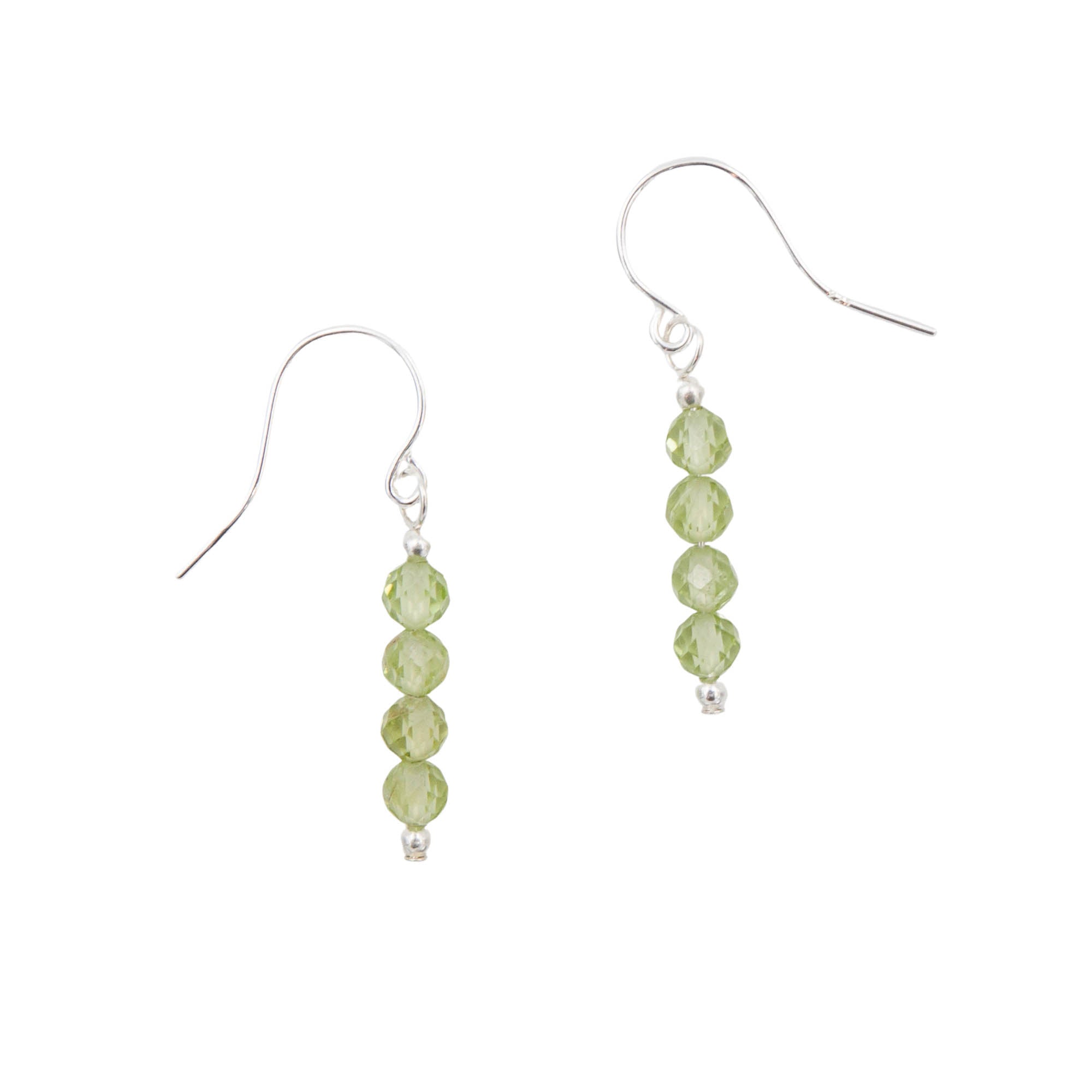 Earth Song Jewelry Handmade Peridot Stone Sterling Silver Earrings