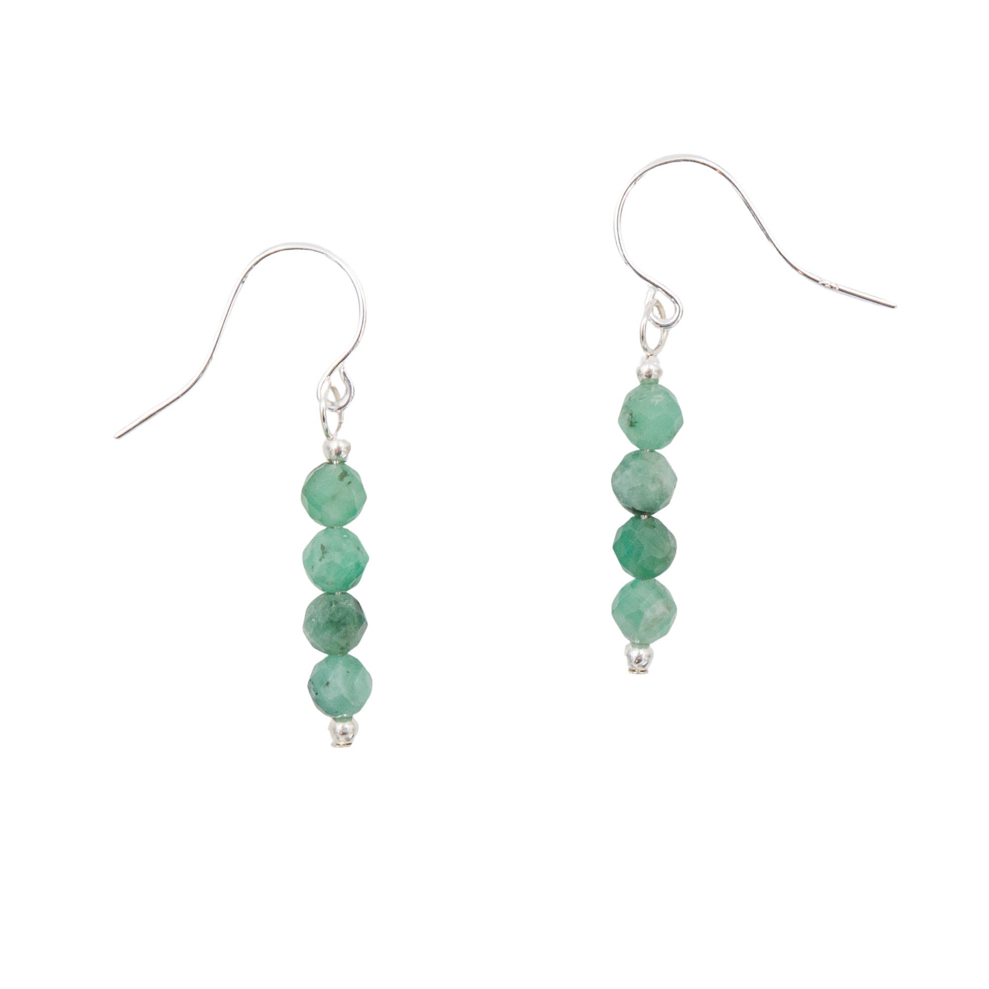 Earth Song Jewelry Sparkling Emerald Sterling Silver earrings