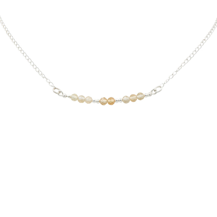 Earth Song Jewelry ~ Diamond-cut faceted, natural, and untreated Citrine stones come to life on this beautiful delicate necklace.