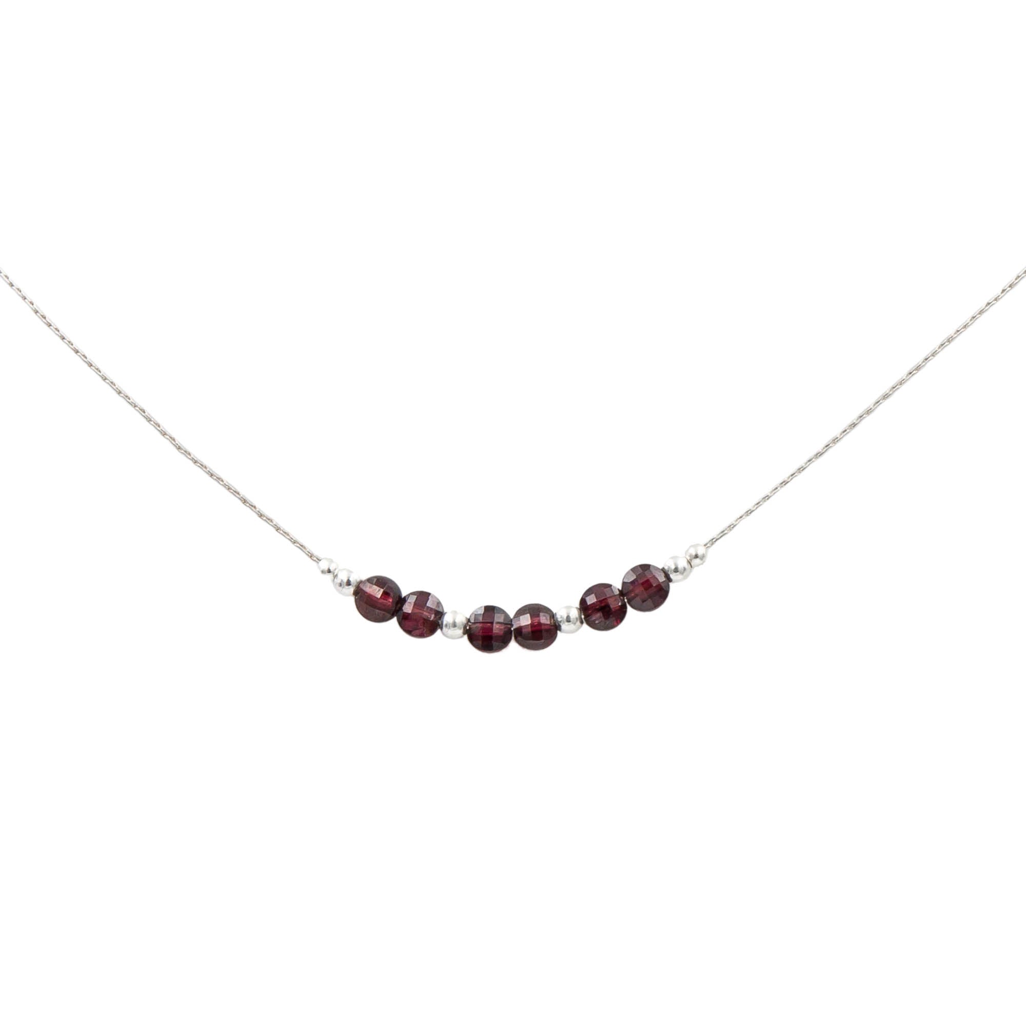 Earth Song Jewelry Handmade Garnet Necklace Eco-Friendly Jewelry