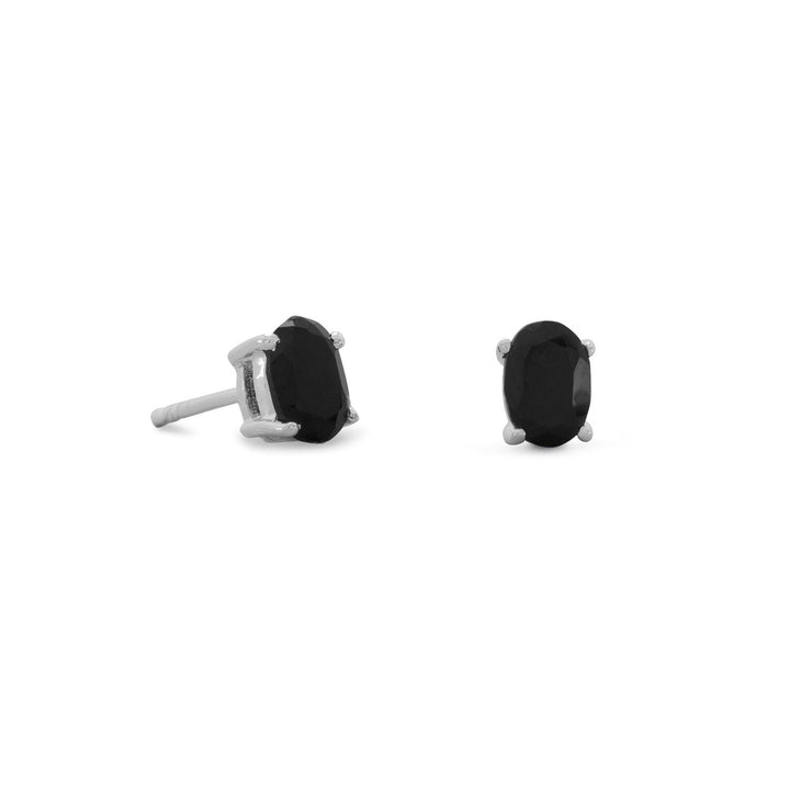 Earth Song Jewelry sterling silver Black Onyx Stud Earrings