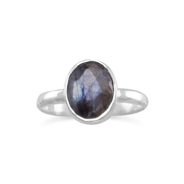 Earth Song Jewelry sterling silver Faceted Labradorite Ring