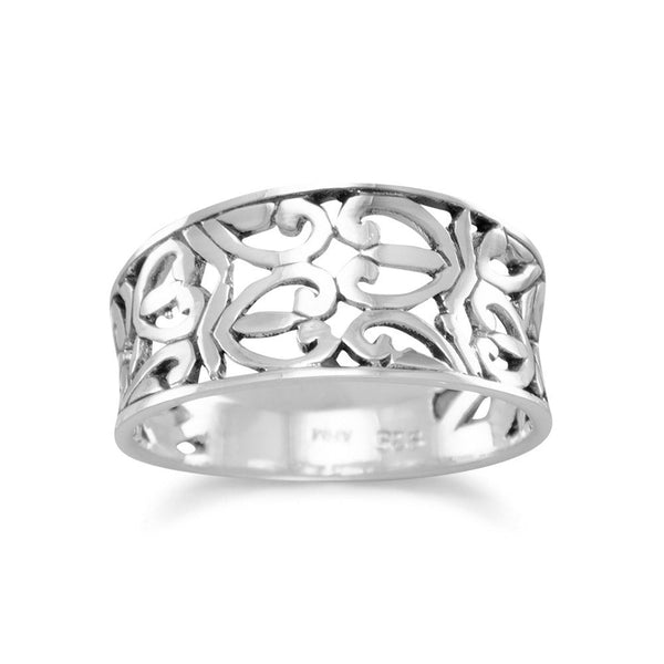 Earth Song Jewelry sterling silver Heart Design Ring