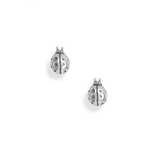 Earth Song Jewelry sterling silver  Ladybug Stud post Earrings