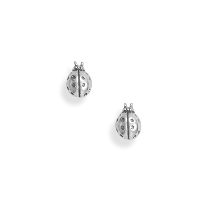 Earth Song Jewelry sterling silver  Ladybug Stud post Earrings