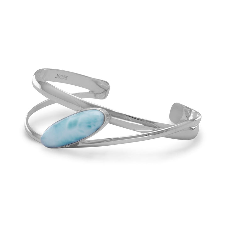 Earth Song Jewelry sterling silver Larimar Cuff Bracelet