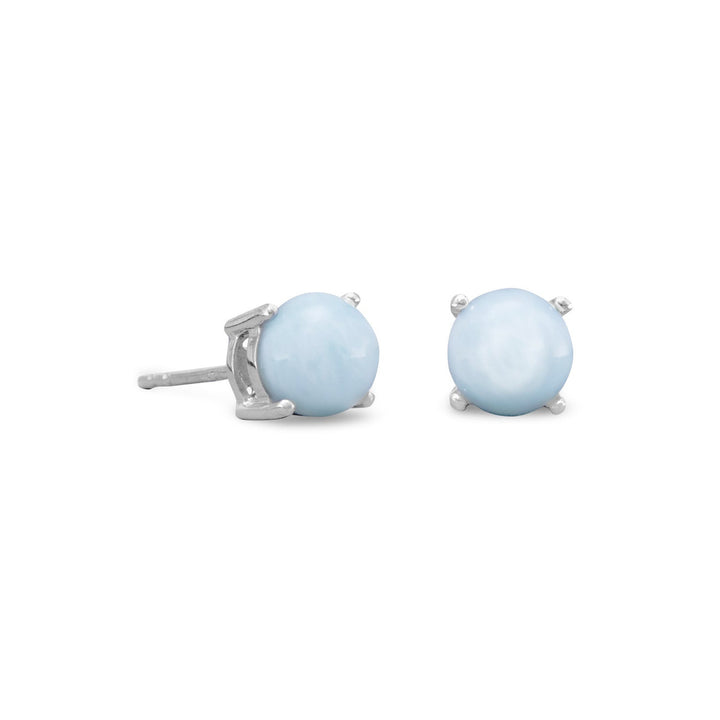 Earth Song Jewelry sterling silver Larimar Stud Earrings