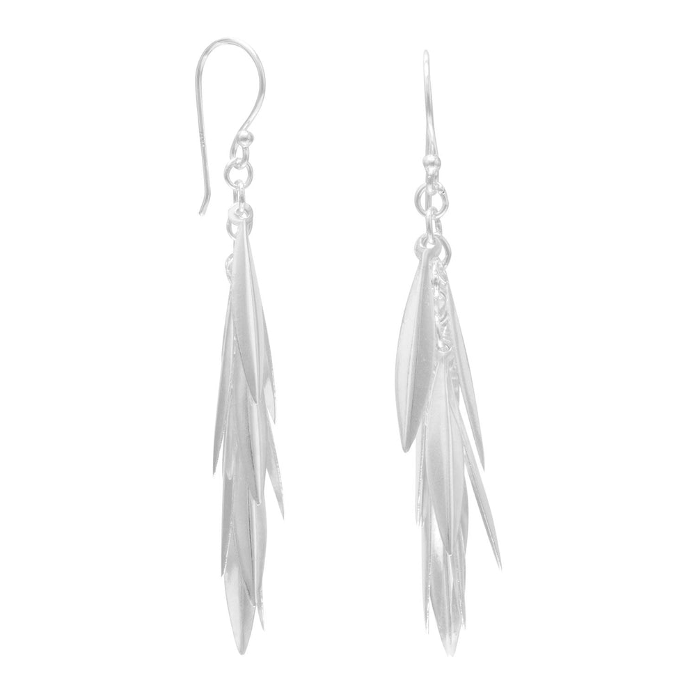 Earth Song Jewelry sterling silver Marquise Cluster Drop Earrings