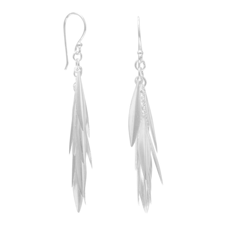 Earth Song Jewelry sterling silver Marquise Cluster Drop Earrings