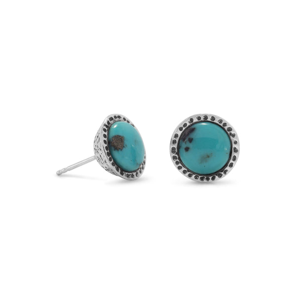 Earth Song Jewelry sterling silver Turquoise Stud Earrings