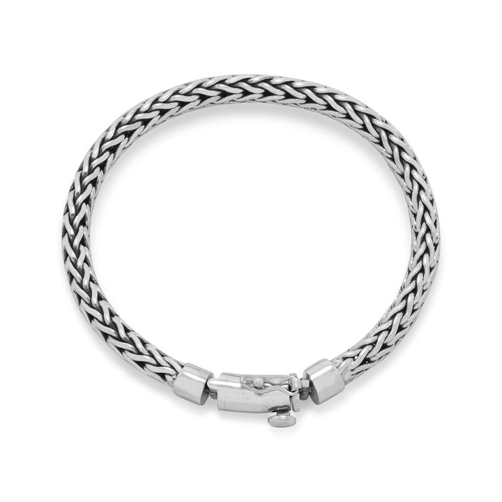 Earth Song Jewelry sterling silver Woven Bali Bracelet