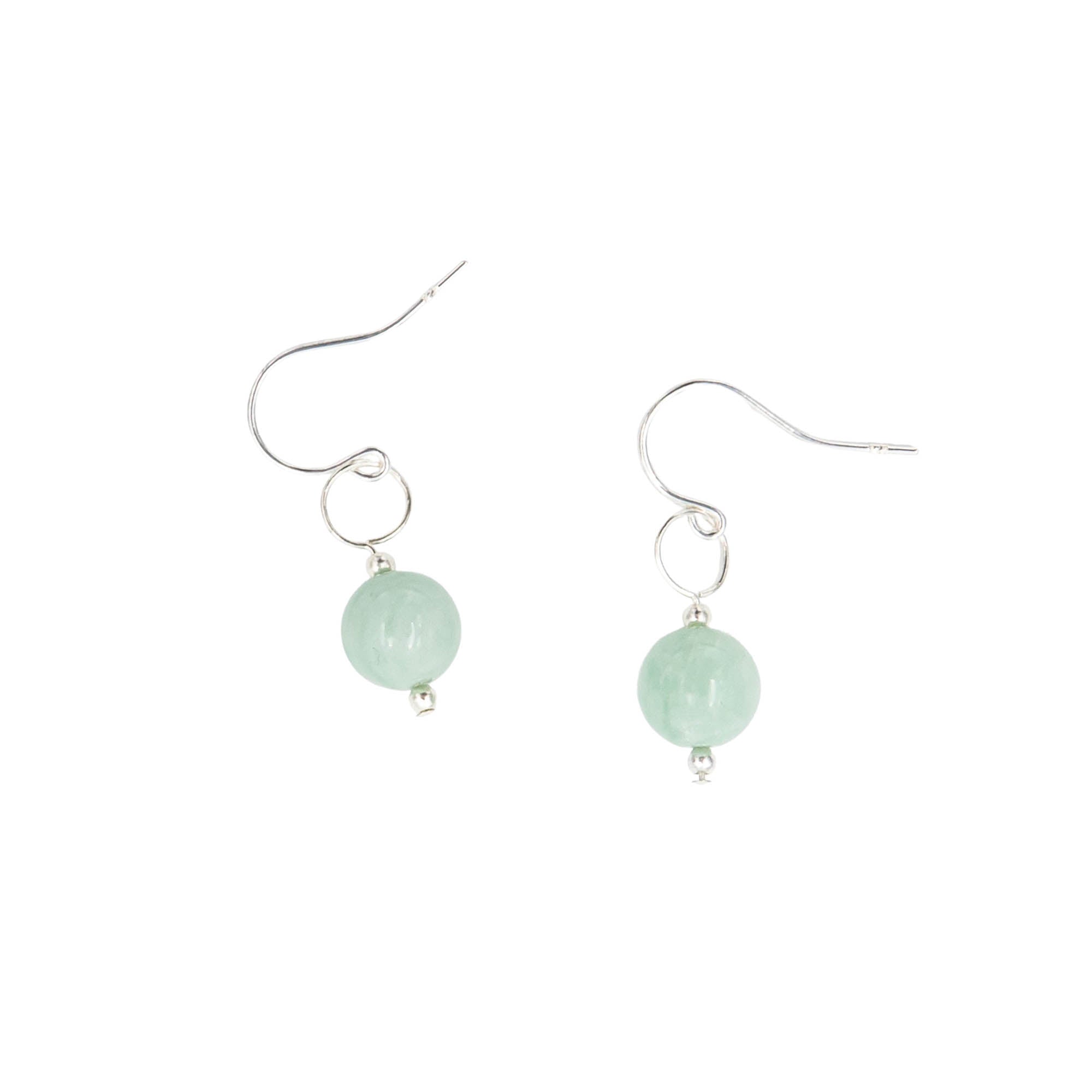 Handmade Petite Peruvian Amazonite Sterling Silver Natural Stone Earrings ~ Earth Song Jewelry