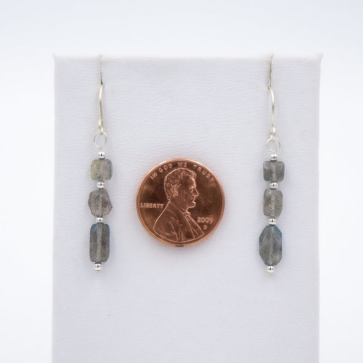 Handmade Blue Flashes Labradorite ~ Necklace & Earring Set - Earth Song Jewelry 4