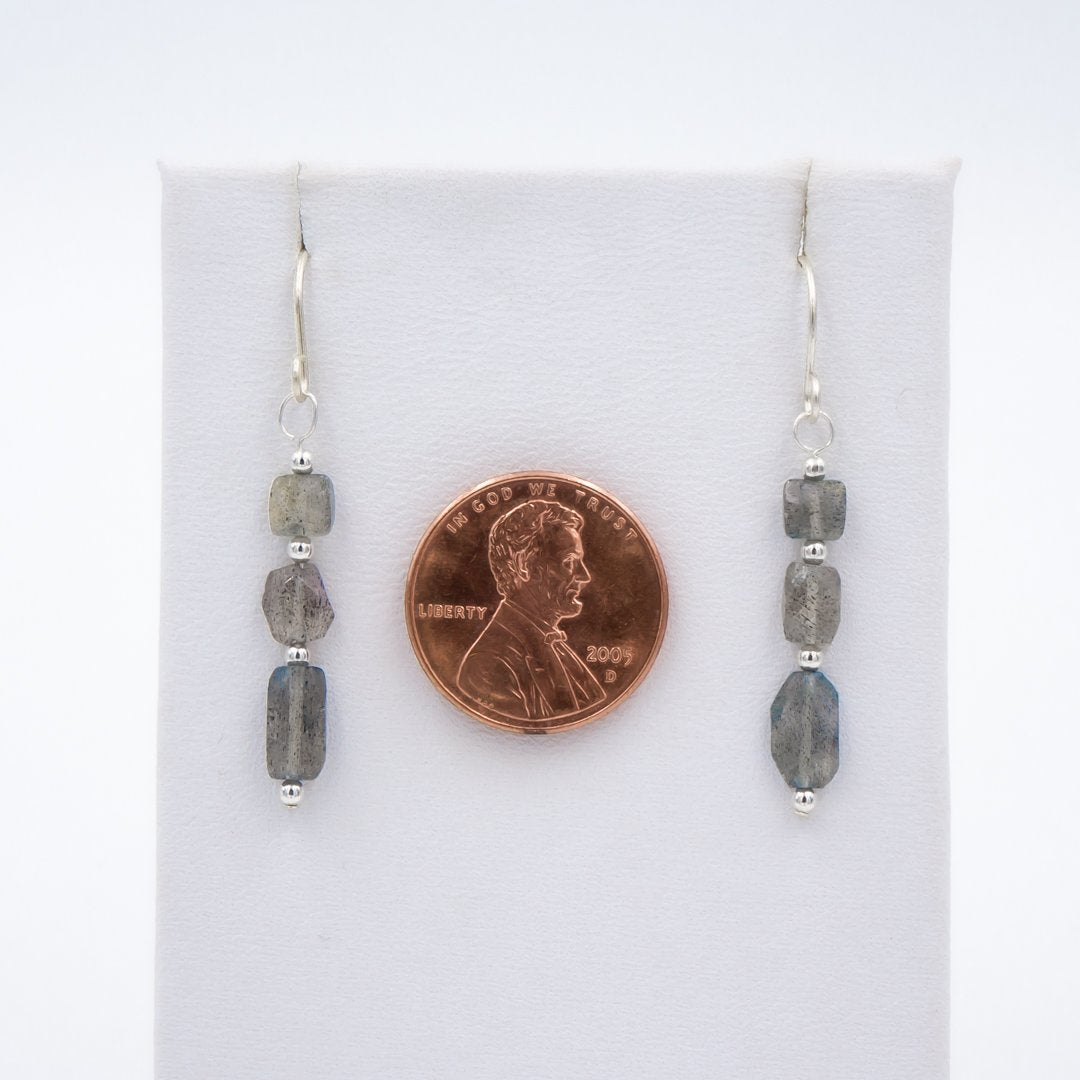 Handmade Blue Flashes Labradorite ~ Necklace &amp; Earring Set - Earth Song Jewelry 4