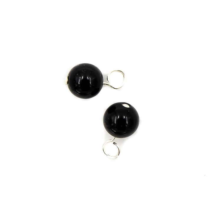 Earth Song Jewelry - Handmade Sterling Silver Onyx Dangles
