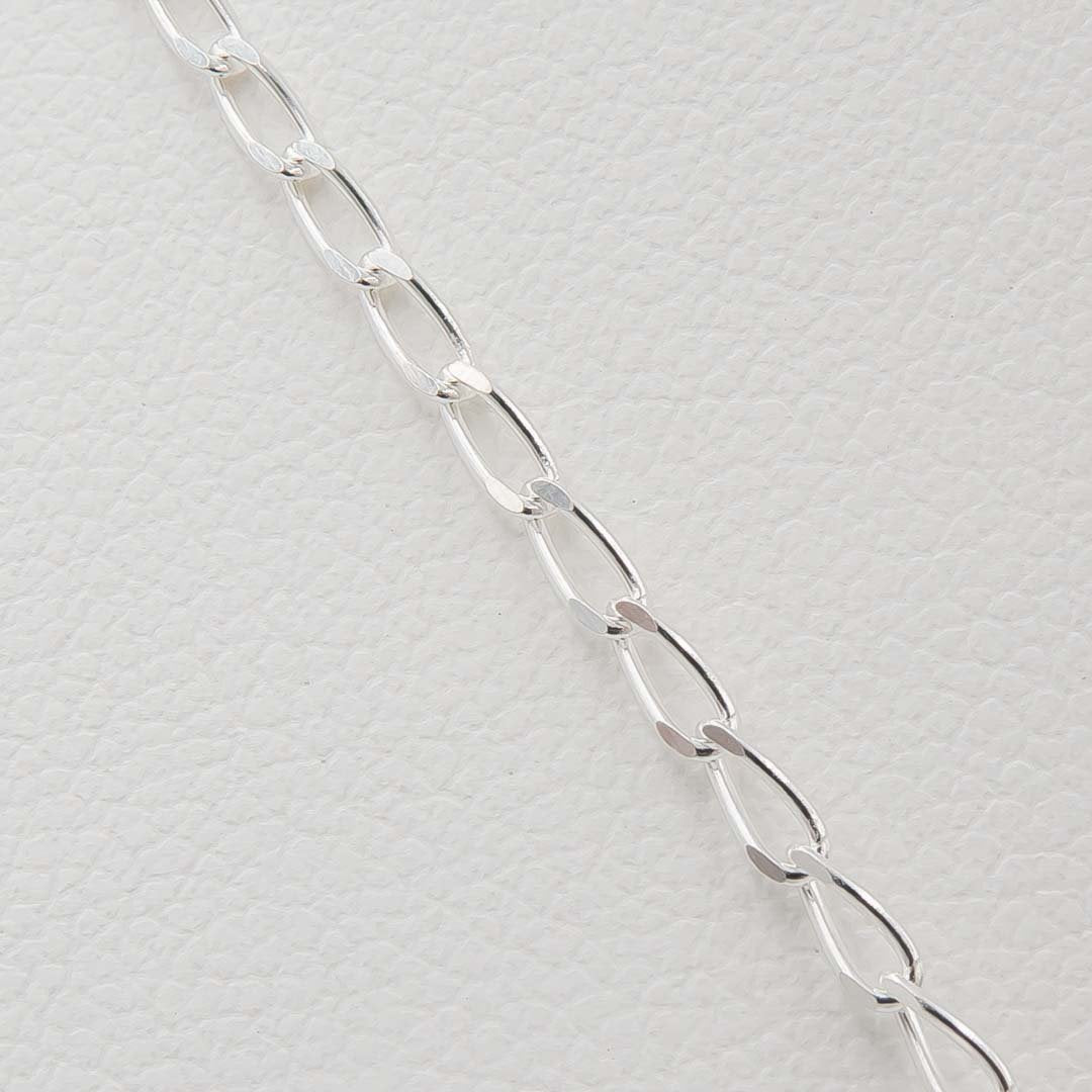 Earth Song Jewelry - Italian Sterling Silver Diamond Cut tarnish resistant Necklace Chain