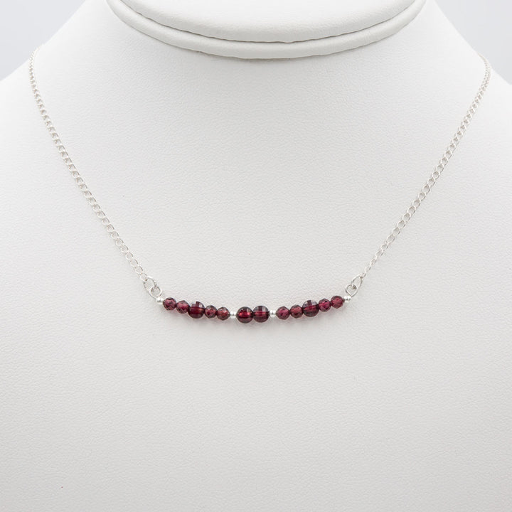 Handmade Sparkling Garnets Necklace - Earth Song Jewelry 2