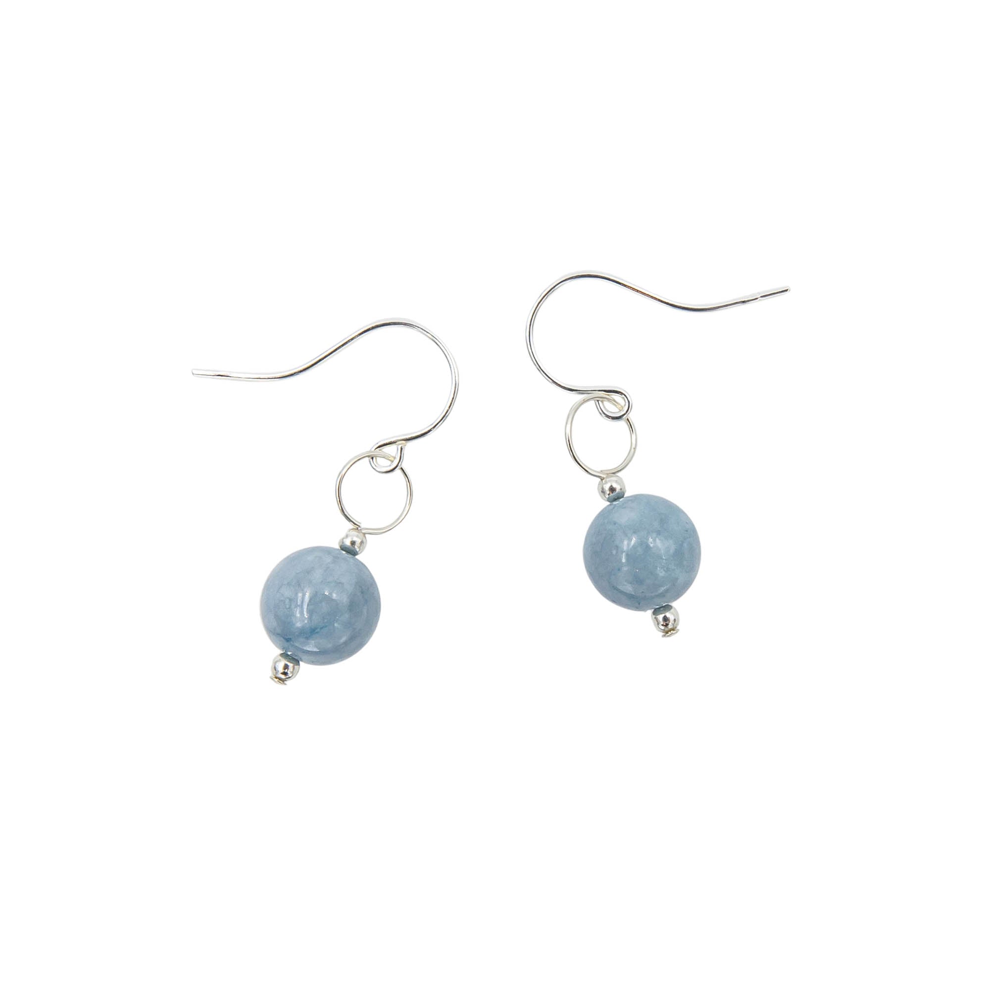 Earth Song Jewelry ~ Aquamarine Sterling Silver Handmade Earrings