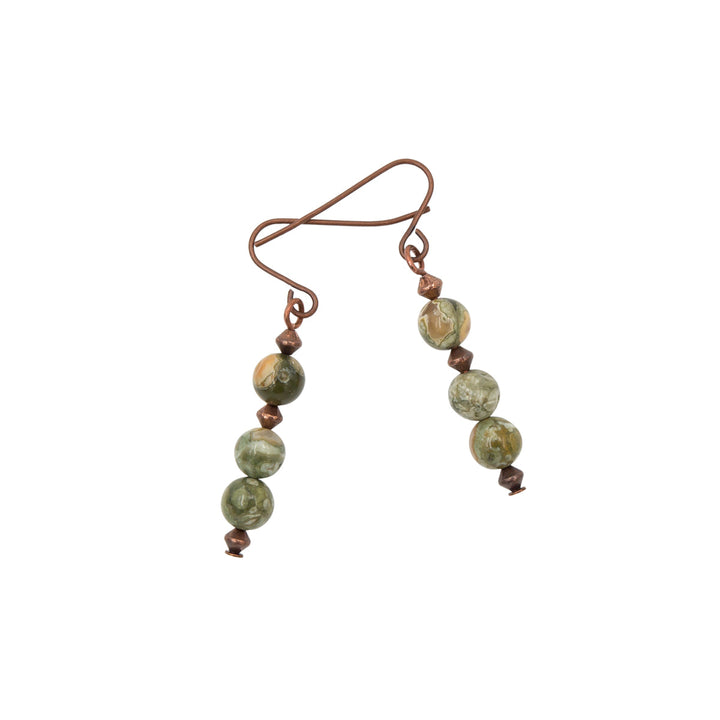 Earth Song Jewelry Jewelry - Copper Rainforest Jasper Earrings