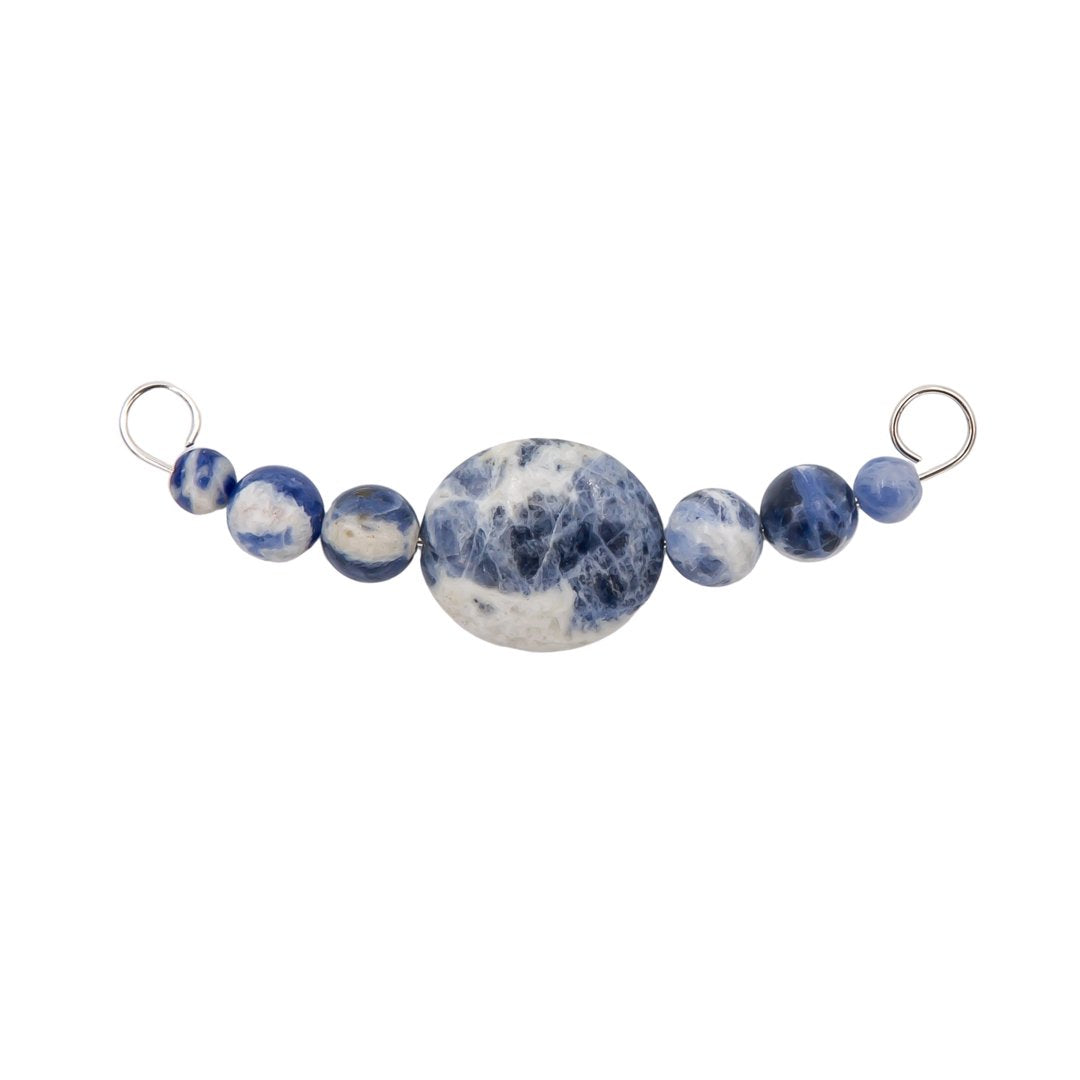 Earth Song Jewelry - Sodalite Interchangeable Sterling Silver Necklace Bar