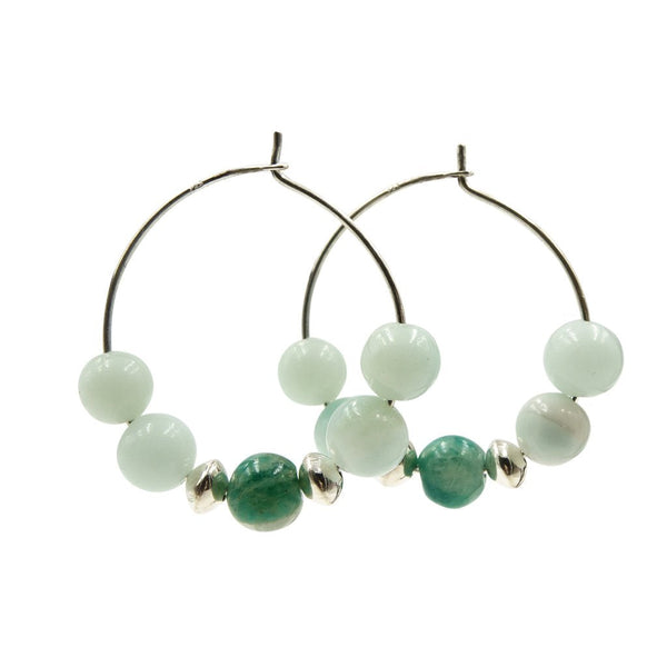 Earth Song Jewelry Ethereal Amazonite Sterling Silver Handmade Earrings