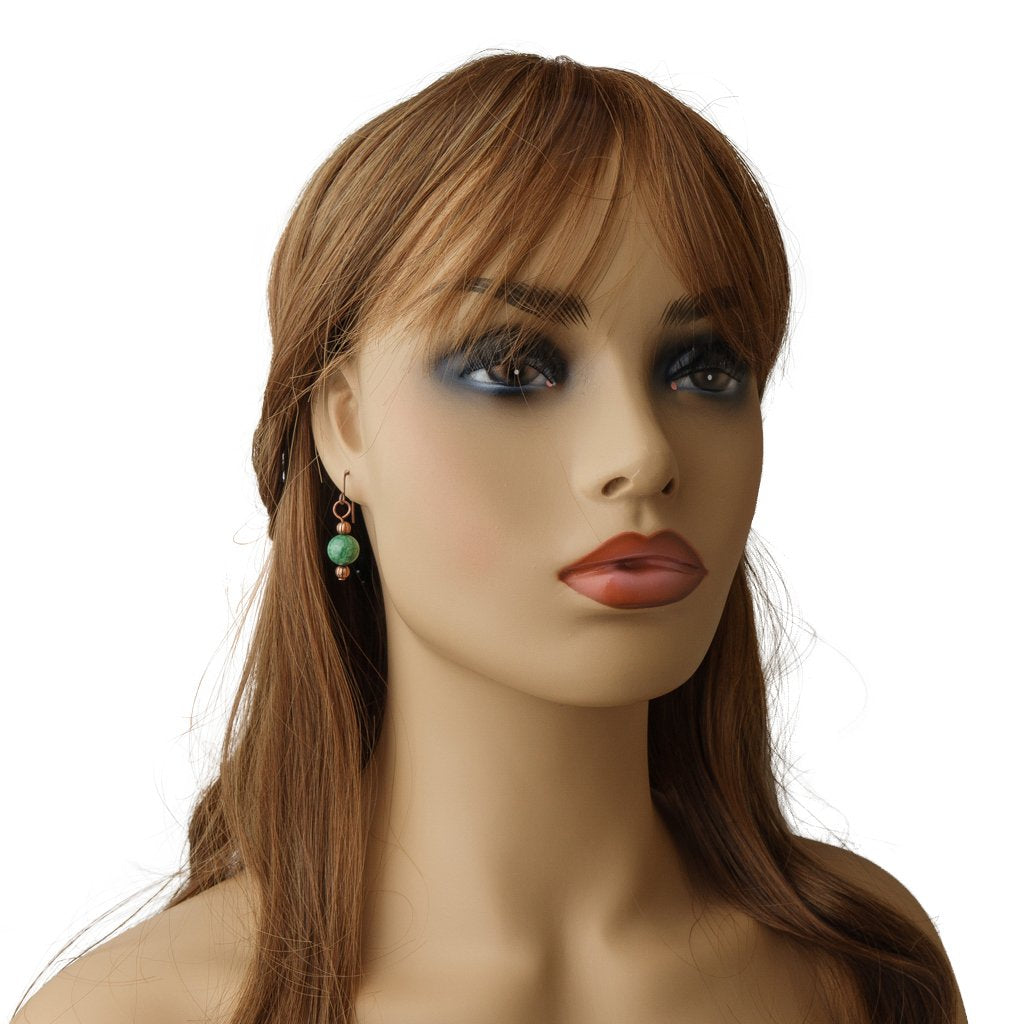 Earth Song Jewelry ~ Verdite On Copper Handmade Earrings