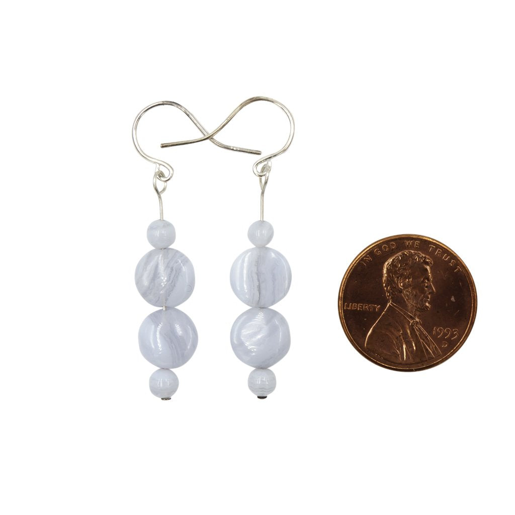 Earth Song Jewelry Jewelry - Blue Lace Agate Sterling Silver Earrings