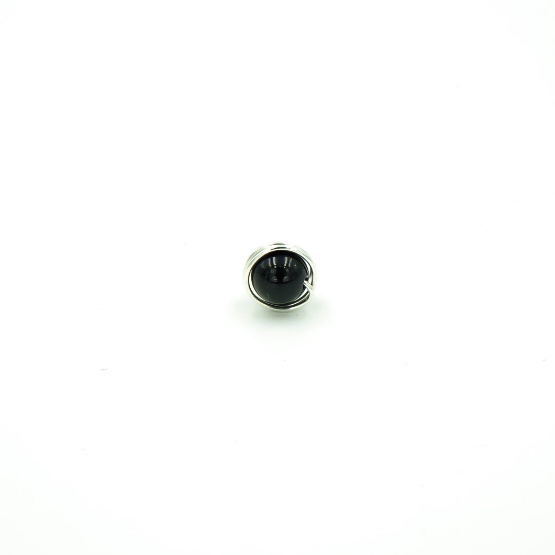 Earth Song Jewelry ~ Handmade Sterling Silver Black Onyx Single Stud Post - Perfect for Father's Day