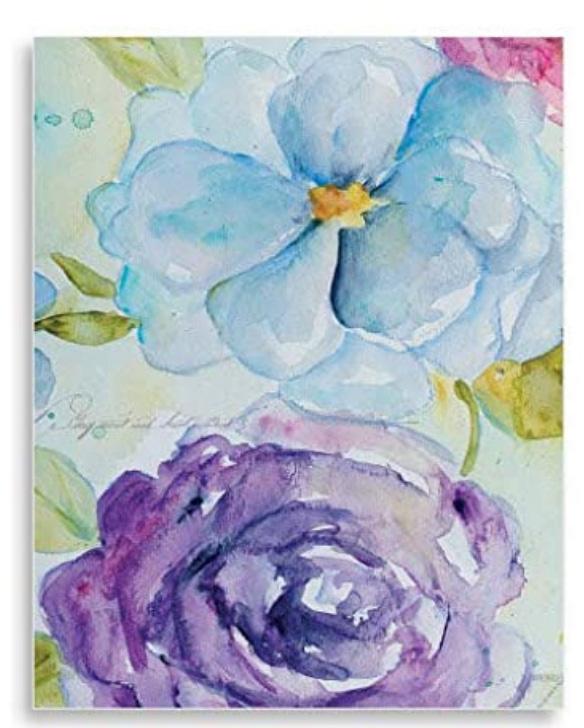 Earth Song Jewelry ~ Pastel flowers gift card. 